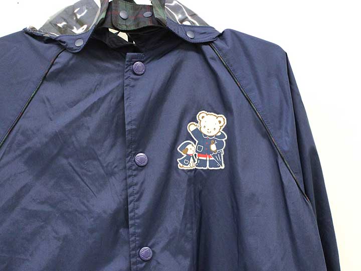 【新規SALE!】ファミリア レインコート 110cm キッズ 男児 女児 紺【中古】■