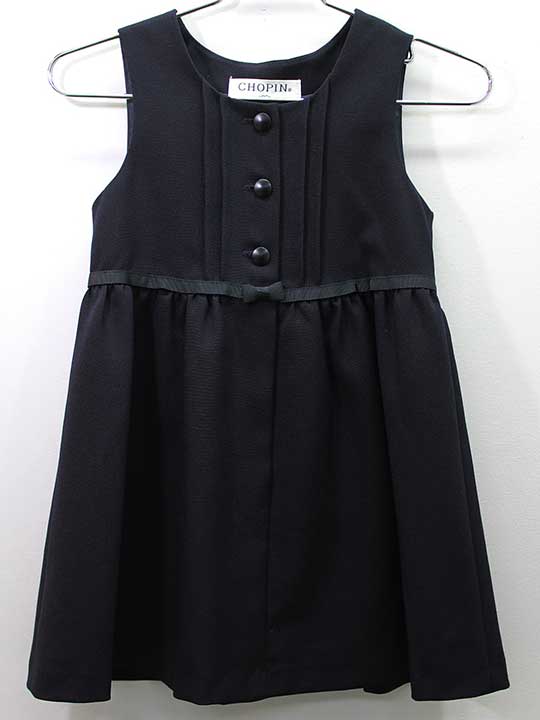 ショパン ジャンパースカート 90cm キッズ 女児 濃紺 お受験【中古】【新入荷!】■