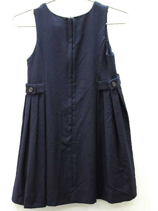 ラルフローレン ジャンパースカート 100cm キッズ 女児 濃紺 お受験【中古】■