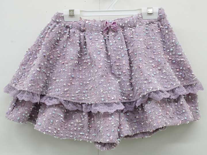 サイズ 130cm 素材 画像を参照ください。 色 紫 汚れ、ダメージ等 汚れや色褪せのない綺麗なお品です。 使用感ランク A 性別 女児 その他 参考定価￥10780 ウエスト総ゴム ＊使用感ランクは、Cを除き、あくまでも使用感のみ表すランクで、汚れ等は別欄で記載しております。 例）使用感【特A】で【汚れあり】は存在致します。