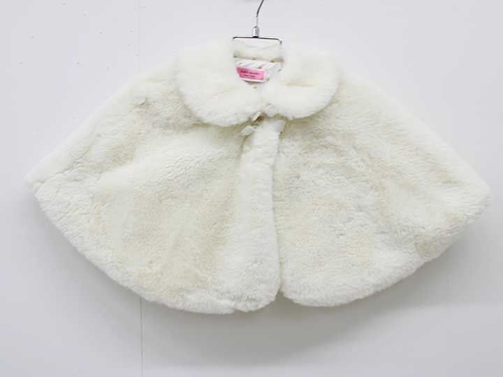 【楽天スーパーSALE!】ケイトスペード マントコート 70cm‐80cm キッズ 女児 白【中古】■