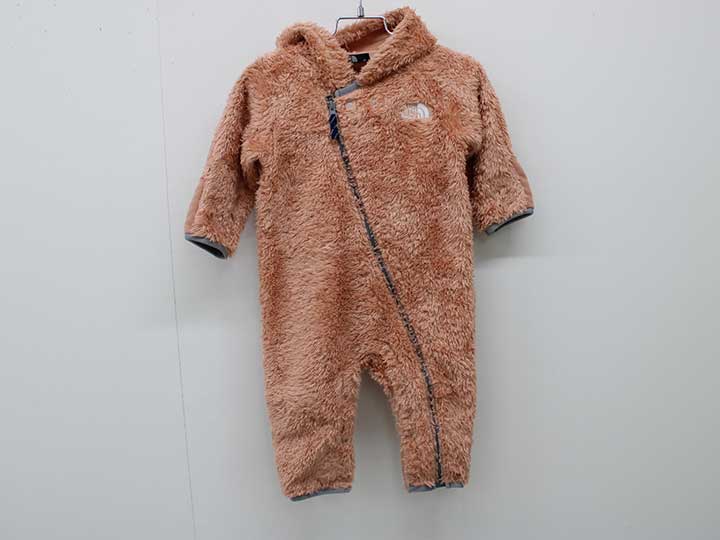 ノーフェイス 防寒カバーオール 70cm位 キッズ 男児 オレンジ【中古】■