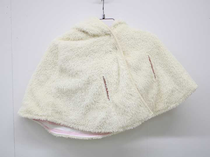 アニエスベー マントコート 80cm位 キッズ 女児 ベージュ【中古】■