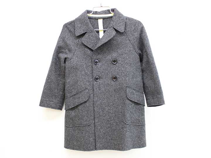 【新規SALE!】銀座サエグサ コート 100cm キッズ 女児 グレー【中古】■