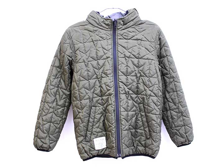 ブルークロス リバーシブル中綿ブルゾン 140cm キッズ 男児 カーキ【中古】【新入荷!】■