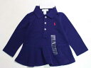 【値下げ!】新品 未使用品☆ラルフローレン/Ralph Lauren☆80cm 長袖ポロシャツ 紺 子供服 キッズ kids ベビー服 baby 女の子 春秋 219032 tops