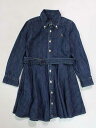 ☆ラルフローレン/Ralph Lauren☆110cm 長袖ワンピース インディゴ 【中古】子供服 キッズ kids 女の子 春秋冬 219032