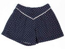 ☆ハッカベビー/HAKKA baby☆80cm キュロットスカート 紺×白 【中古】子供服 キッズ kids ベビー服 baby 女の子 春夏秋冬 720132 bottoms
