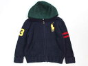 【新規SALE!】☆ラルフローレン/Ralph Lauren☆90cm ニットパーカー 紺 【中古】子供服 キッズ kids ベビー服 baby 男の子 秋冬 711132 tops