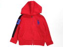 【Rakuten Fashion THE SALE!】☆ラルフローレン/Ralph Lauren☆90cm ニットパーカー 赤 【中古】子供服 キッズ kids ベビー服 baby 男の子 秋冬 711132 tops