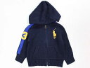 【秋冬物 新入荷!】☆ラルフローレン/Ralph Lauren☆80cm ニットパーカー 紺 【中古】子供服 キッズ kids ベビー服 baby 男の子 秋冬 711132