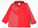 ☆アルマーニ ジュニア/Armani Junior☆100cm 長袖ポロシャツ 赤 【中古】子供服 キッズ kids 男の子 春秋冬 130132 tops