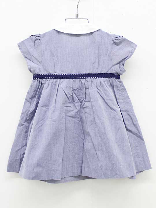 【SALE!】ペアレンツドリーム 半袖ワンピース 80cm キッズ 女児 青系 お受験 お稽...