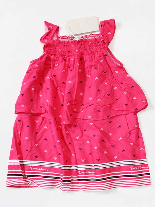 アルマーニベビー　ベビー服 新品 未使用品☆アルマーニベビー/Armani baby☆92cm ノースリーブワンピース ピンク 子供服 キッズ kids 女の子 夏 126022 onepi