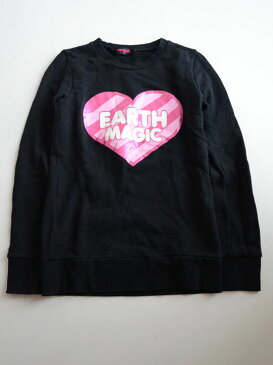 【￥1000均一値下げ!】▽アースマジック/EARTHMAGIC▽160cm トレーナー/スウェット 黒【中古 USED】子供服 キッズ kids ジュニア 女の子 秋冬