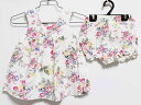 タルティーヌエショコラ ノースリーブチュニック×ブルマセット 80cm キッズ 女児 白系【中古】‡