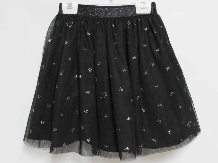 ケイトスペード チュールスカート 140cm キッズ 女児 黒系【中古】‡