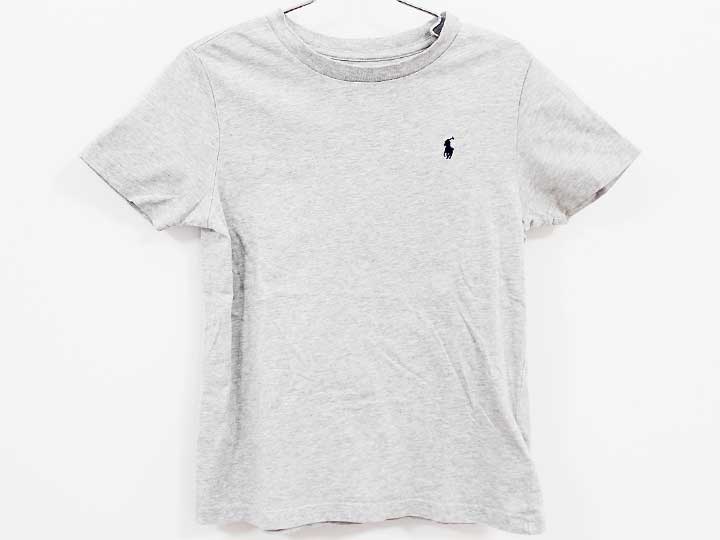 【新規SALE!】ラルフローレン 半袖Tシャツ 120cm キッズ 男児 女児 グレー【中古】‡