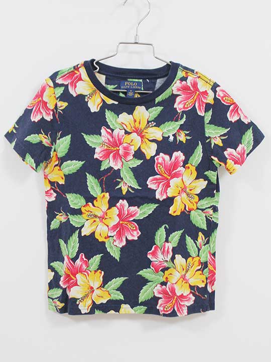 ラルフローレン 半袖Tシャツ 120cm キッズ 男児 女児 紺系【中古】‡