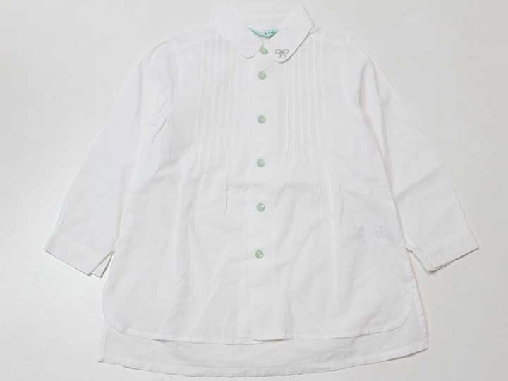 【楽天スーパーSALE!】‡ハッカ/HAKKA kids‡100cm 長袖ブラウス 白【中古】子供服 キッズ kids 女の子 春秋冬 812022