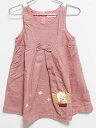 【楽天スーパーSALE!】‡ミキハウス/mikihouse‡100cm ジャンパースカート ピンク【中古】子供服 キッズ kids 女の子 秋冬 509032