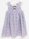 ‡ベベ/BeBe‡120cm ジャンパースカート 紫×白【中古】子供服 キッズ kids 女の子 秋冬 710132