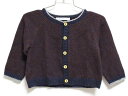 【Rakuten Fashion THE SALE!】‡ファミリア/familiar‡80cm カーディガン 茶色×紺【中古】子供服 キッズ kids ベビー服 baby 男の子 秋冬 420132 tops