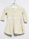 【Rakuten Fashion THE SALE!】‡プチバトー/PETIT BATEAU‡81cm 長袖ワンピース 白×ゴールド【中古】子供服 キッズ kids ベビー服 baby 女の子 春秋 821132 onepi