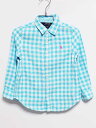 【SALE!】‡ラルフローレン/Ralph Lauren‡110cm 長袖シャツ 白×ブルー【中古】子供服 キッズ kids 男の子 春夏 tops 503042