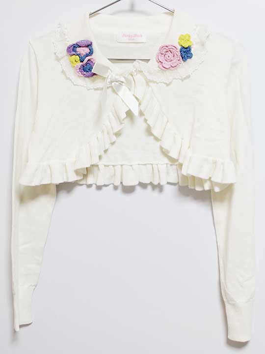 【値下げ!】‡シャーリーテンプル/Shirley Temple‡140cm ボレロ/カーディガン 白【中古】子供服 キッズ ..