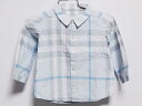 【SALE!】‡バーバリー/BURBERRY‡80cm 長袖シャツ ブルー系【中古】子供服 キッズ kids ベビー服 baby 男の子 春 tops 6230...