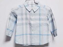 ‡バーバリー/BURBERRY‡80cm 長袖シャツ ブルー系【中古】子供服 キッズ kids ベビー服 baby 男の子 春 tops 623042 1