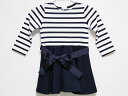 ‡ラルフローレン/Ralph Lauren‡80cm 長袖ワンピース 紺×白【中古】子供服 キッズ kids ベビー服 baby 女の子 春秋 onepi 923042(4)
