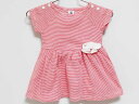 【夏SALE!】‡プチバトー/PETIT BATEAU‡67cm 半袖ワンピース ピンク×白【中古】子供服 キッズ kids ベビー服 baby 女の子 夏 o...