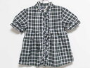 【夏SALE!】‡ラルフローレン/Ralph Lauren‡100cm 半袖ブラウス/シャツ グリーン×白【中古】子供服 キッズ kids 女の子 夏 tops 624042