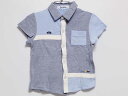 【夏SALE!】‡ファミリア/familiar‡100cm 半袖カットソーシャツ ブルー系【中古】子供服 キッズ kids 男の子 夏 tops 015042