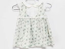 【夏SALE!】‡トッカ/TOCCA BAMBINI‡80cm ノースリーブワンピース/半袖ワンピース 白×グリーン【中古】子供服 キッズ kids ベビー服 ...