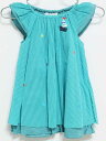 ‡ファミリア/familiar‡80cm 半袖ワンピース/ノースリーブワンピース グリーン系【中古】子供服 キッズ kids ベビー服 baby 女の子 夏 onepi 415042(4)