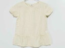 【夏SALE!】‡シップス/SHIPS kids‡150cm 半袖ブラウス/シャツ 白×黄色 麻混【中古】子供服 キッズ kids ジュニア 女の子 夏 tops 125042