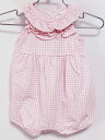 ‡ラルフローレン/Ralph Lauren‡60cm ノースリーブカバーオール/ショートオール/ロンパース 白×ピンク【中古】子供服 キッズ kids ベビー服 baby 女の子 夏 onepi 125042(4)