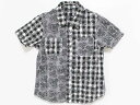 【夏SALE!】‡ヒステリックミニ/HYSTERIC MINI‡130cm 半袖シャツ 黒×白【中古】子供服 キッズ kids 男の子 夏 tops 425042