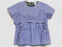 【夏SALE!】新品 未使用品‡ニノ/nino‡110cm 半袖ブラウス 紺系 子供服 キッズ kids 女の子 夏 tops 825042
