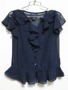 【夏SALE!】‡ラルフローレン/Ralph Lauren‡120cm キャミソール付半袖ブラウス/シャツ 紺【中古】子供服 キッズ kids 女の子 夏 tops 825042