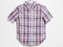 【夏SALE!】‡ラルフローレン/Ralph Lauren‡110cm 半袖シャツ 赤×ブルー【中古】子供服 キッズ kids 男の子 夏 tops 135042