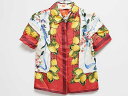 【夏SALE!】‡ドルチェ&ガッバーナ ジュニア/D&G Junior‡101cm-107cm 半袖シャツ 白×赤【中古】子供服 キッズ kids 女の子 夏 tops 406042