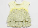 ‡アナスイミニ/ANNA SUI mini‡100cm ノースリーブカットソー/半袖Tシャツ/半袖カットソー 黄色系【中古】子供服 キッズ kids 女の子 夏...