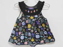 ‡アナスイミニ/ANNA SUI mini‡105cm ノースリーブブラウス/シャツ 黒系【中古】子供服 キッズ kids 女の子 夏 tops 706042