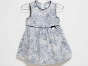 【夏SALE!】‡タルティーヌエショコラ/Tartine et Chocolat‡90cm ノースリーブワンピース 白×ブルー リバティ【中古】子供服 キッズ ...