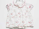 【夏SALE!】‡プチバトー/PETIT BATEAU‡81cm 半袖ブラウス 白×ピンク【中古】子供服 キッズ kids ベビー服 baby 女の子 夏 to...