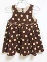 ‡ミキハウス/mikihouse‡90cm ジャンパースカート 茶色系【中古】子供服 キッズ kids ベビー服 baby 女の子 秋冬 onepi 029042